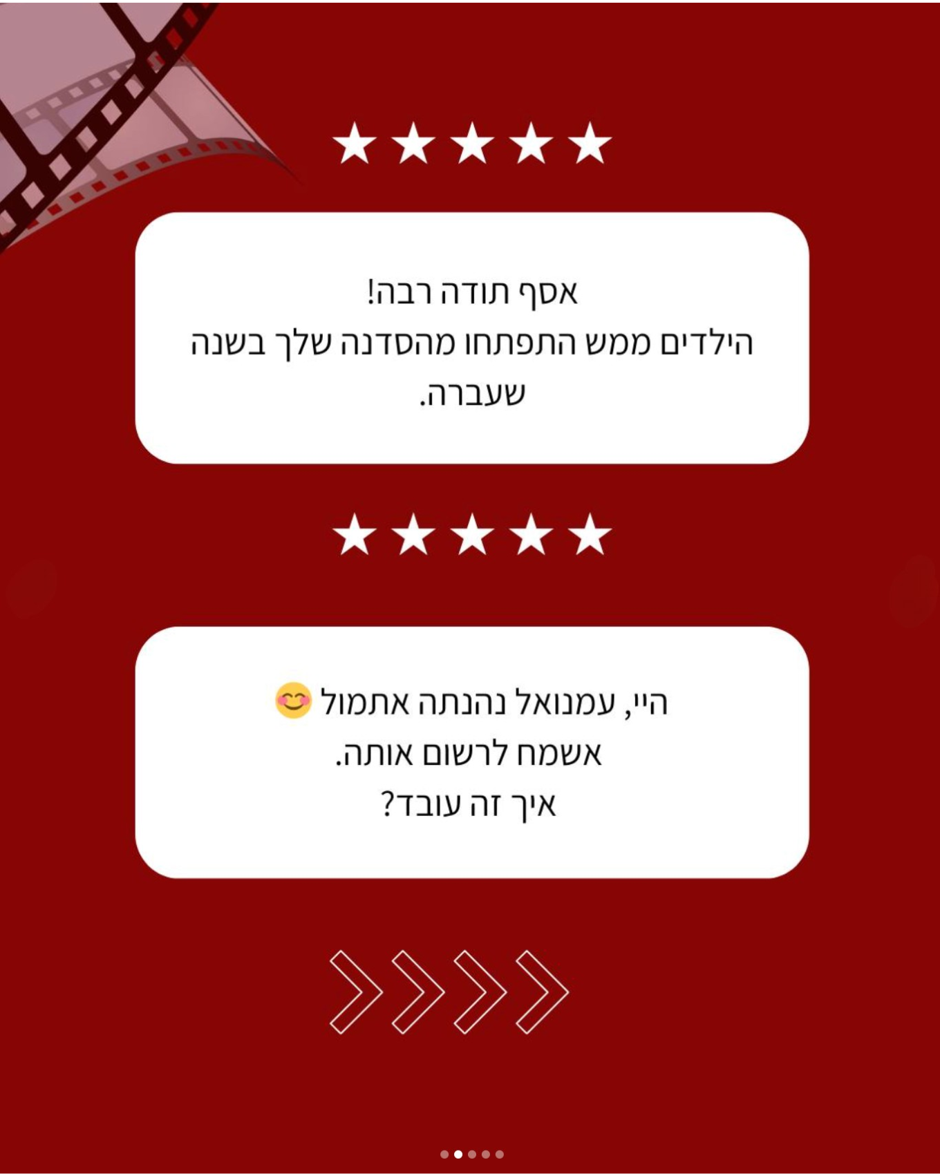 המלצה על סדנת קולנוע לילדים