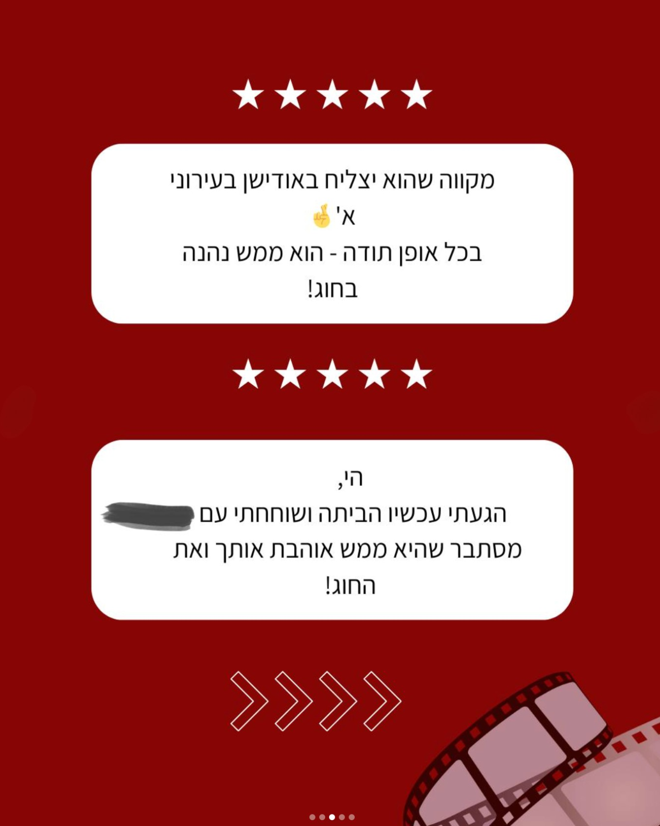 חוויה מחוג קולנוע חינוך מדיה